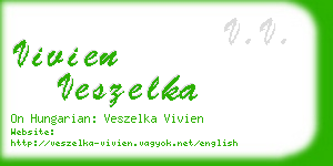 vivien veszelka business card